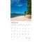 Tropical Islands | 2026 12 x 24 Inch (Hanging) Monthly Square Wall Calendar | Foil Stamped Cover | Plastic-Free